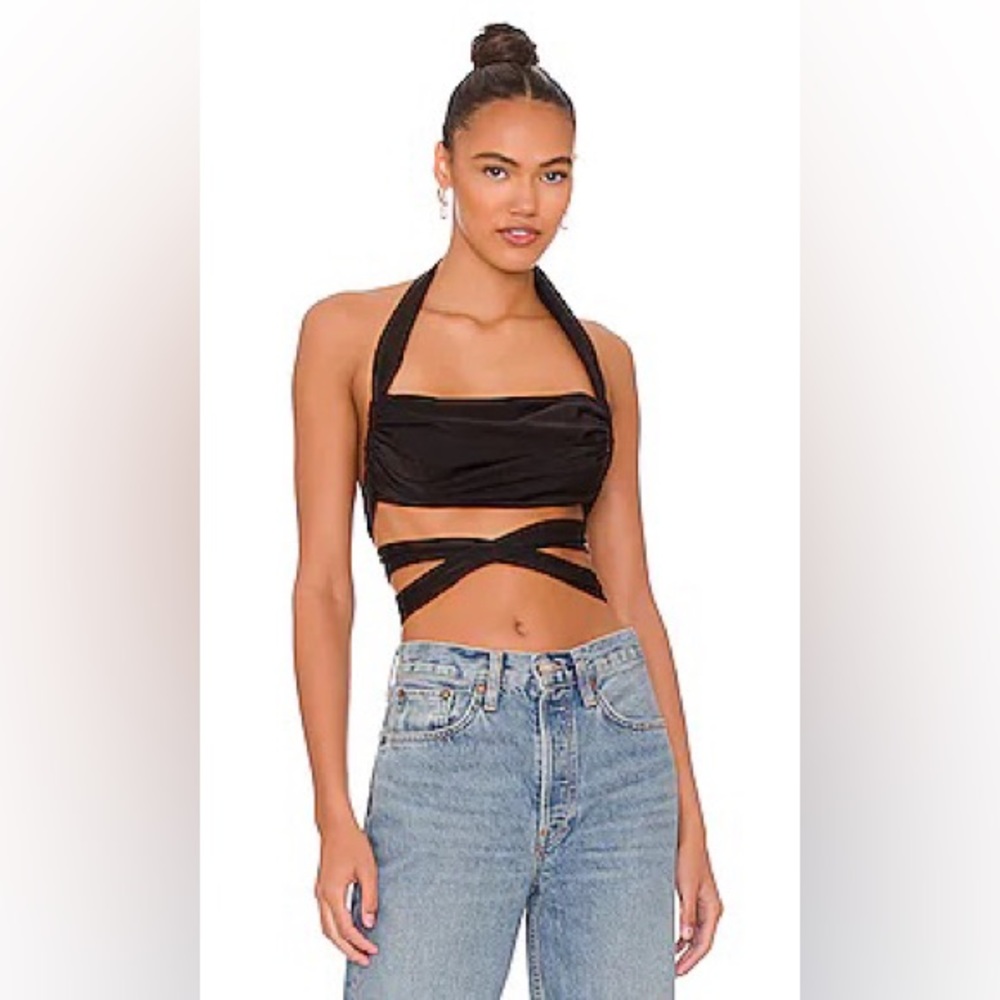 Farren Crop Top in Black